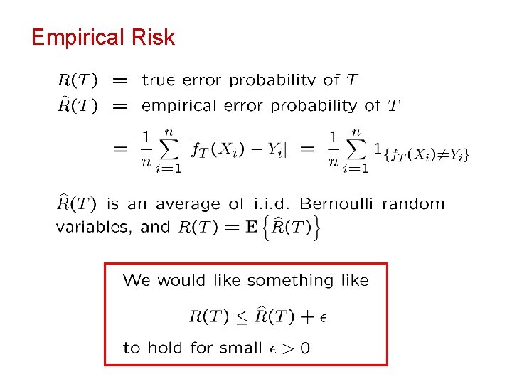 Empirical Risk 