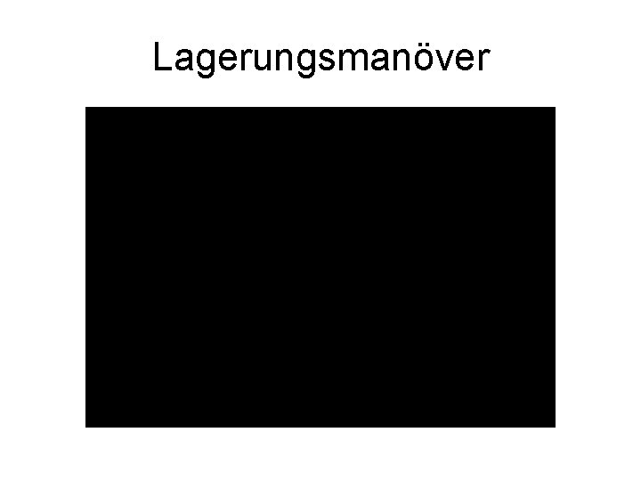 Lagerungsmanöver 