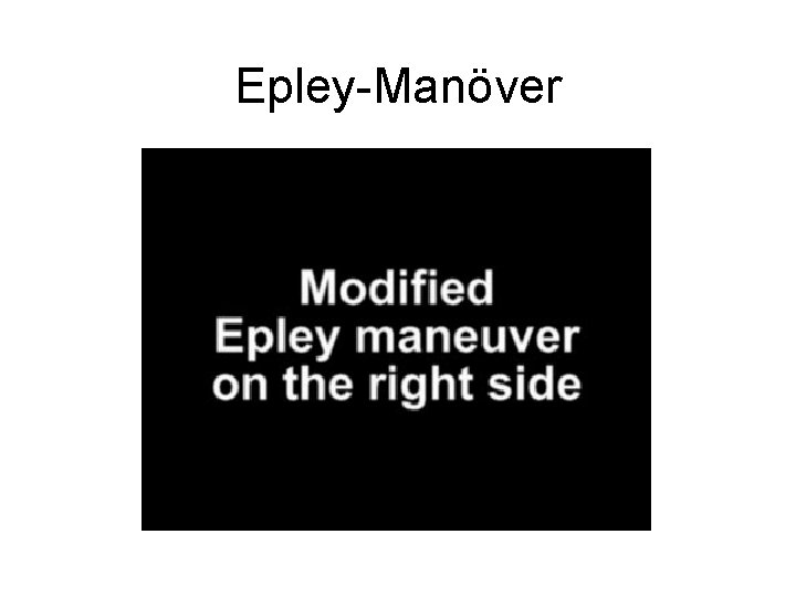 Epley-Manöver 
