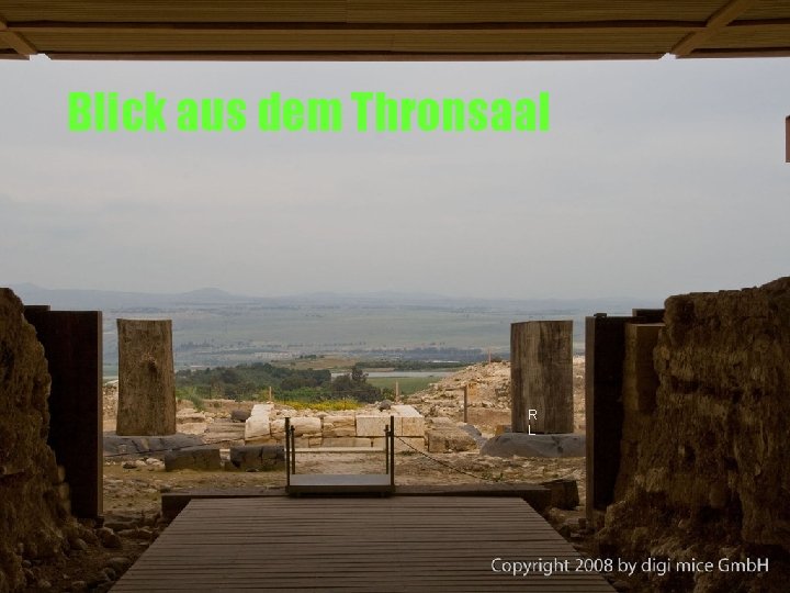 Blick aus dem Thronsaal R L 