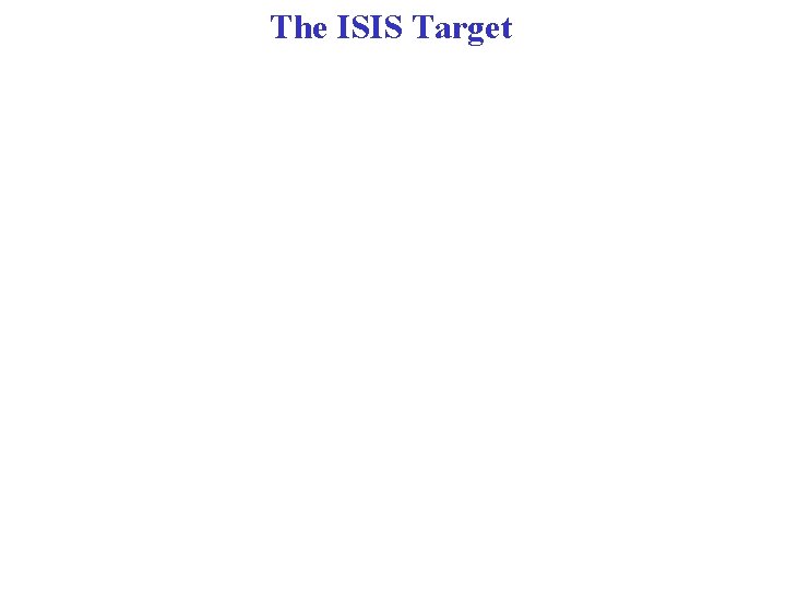 The ISIS Target 