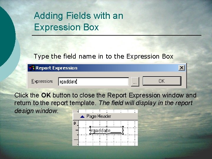 Reporting Basics Cooking Reports with Chuck An ACEware