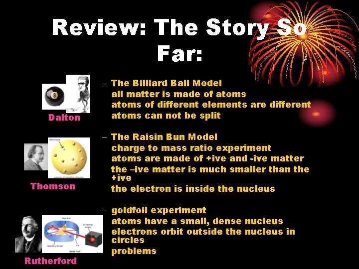 Review: The Story So Far: Dalton Thomson Rutherford – The Billiard Ball Model all