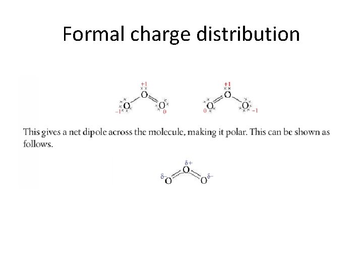 Formal charge distribution 