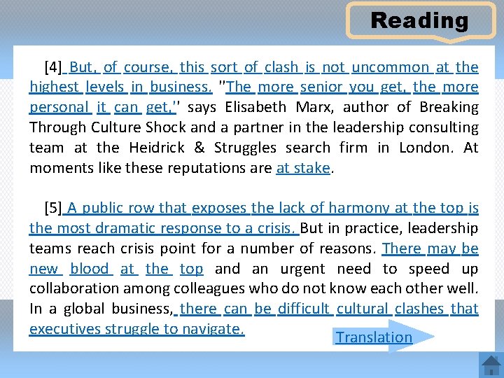 Reading [4] But, of course, this sort of clash is not uncommon at the