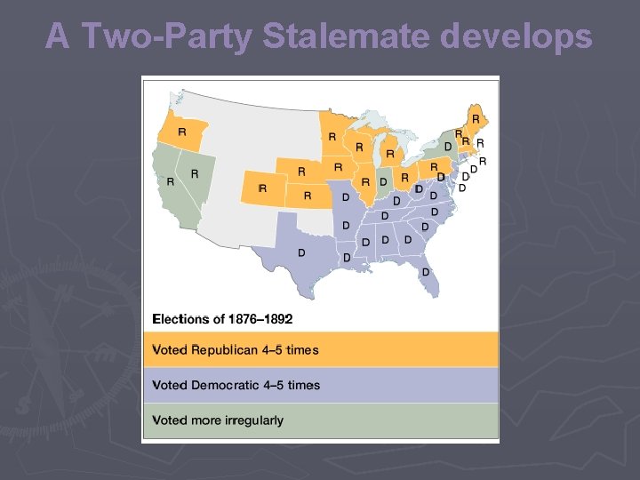 A Two-Party Stalemate develops 