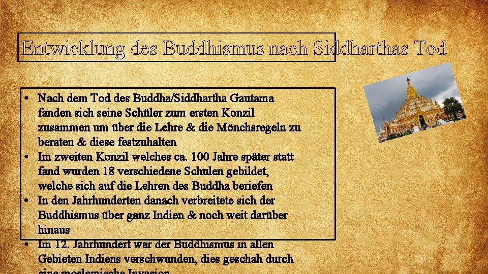 Buddhismus Leben Nach Dem Tod Buddhismus Themen Das Leben des Buddha Entwicklung nach