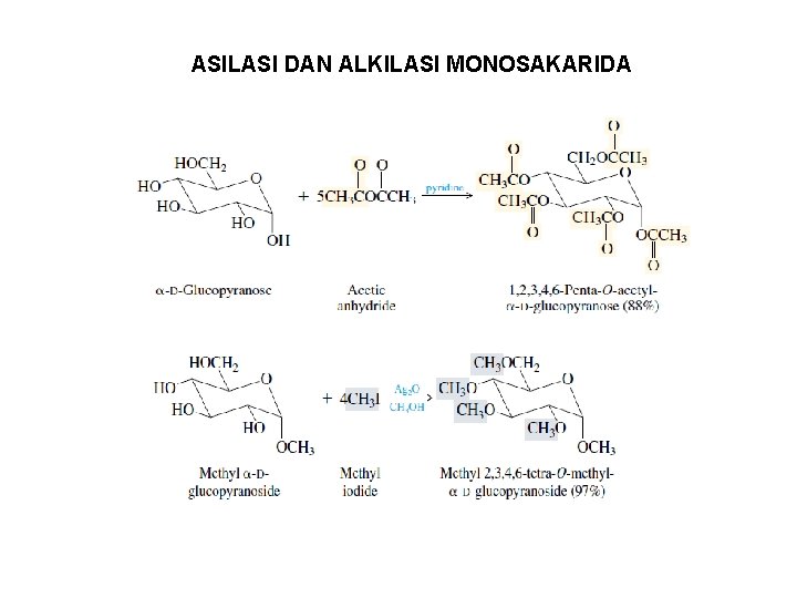 ASILASI DAN ALKILASI MONOSAKARIDA 