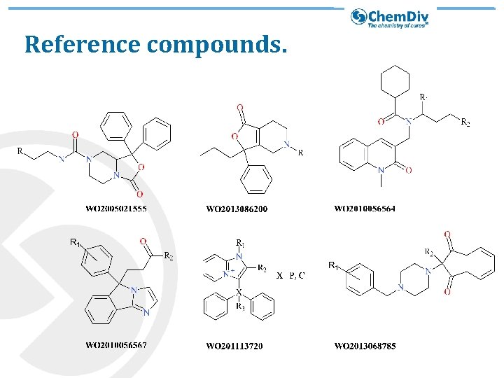 Reference compounds. 