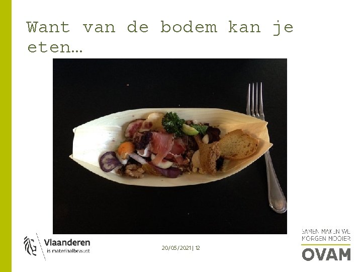 Want van de bodem kan je eten… 20/05/2021 | 12 