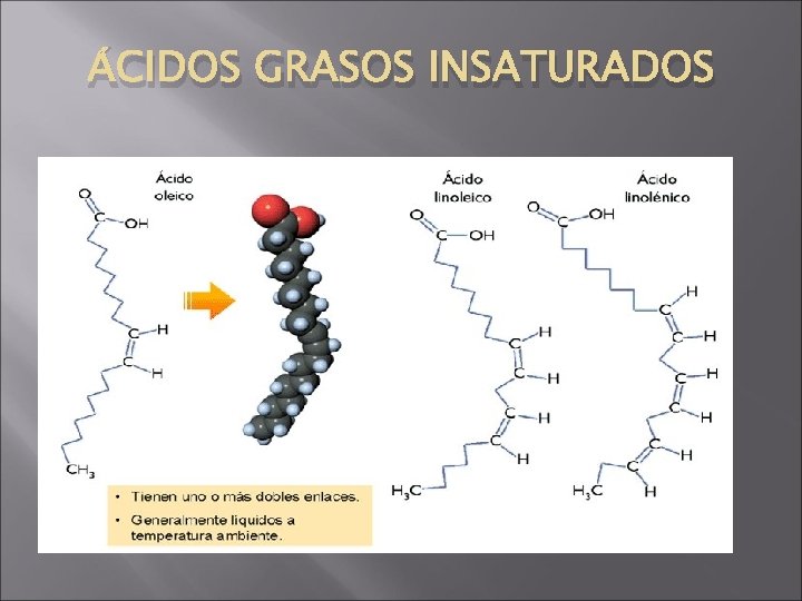 ÁCIDOS GRASOS INSATURADOS 