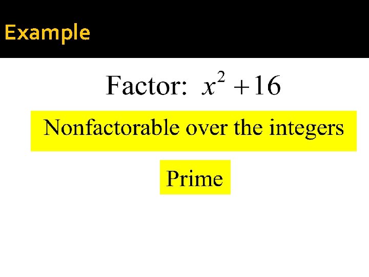 Example 