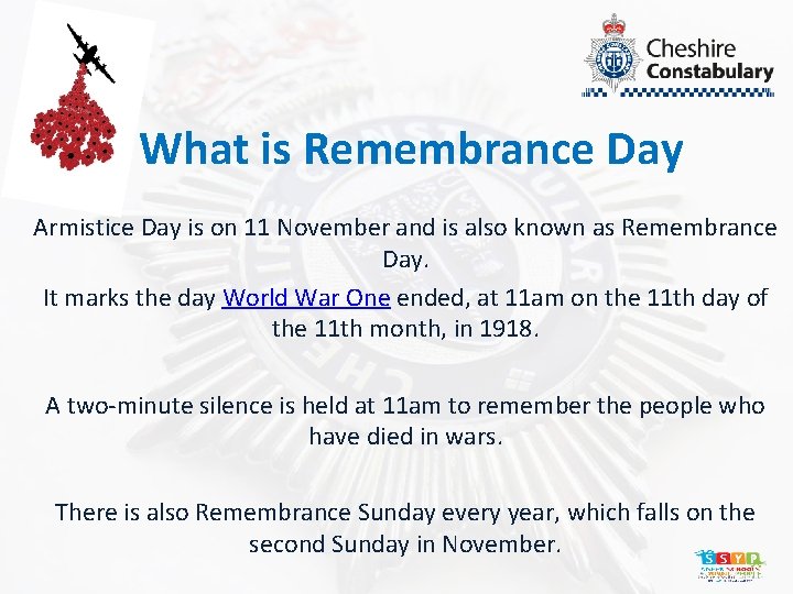 What is Remembrance Day Armistice Day is on 11 November and is also known
