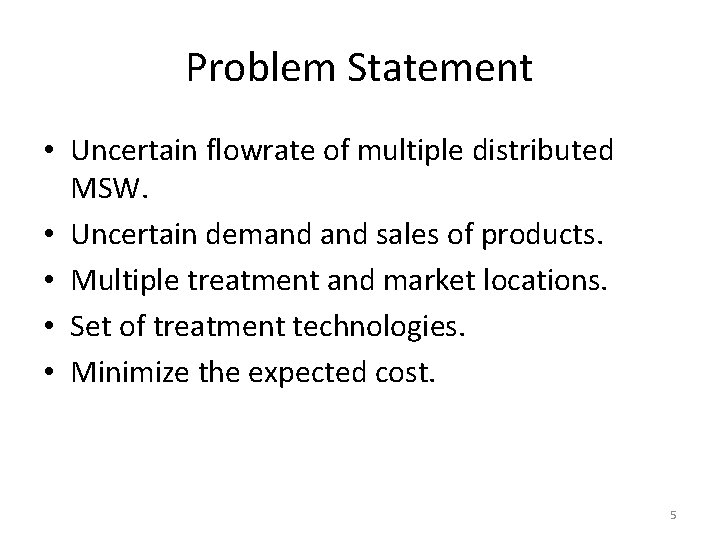 A Benders Decomposition Algorithm for MSW Supply Chain