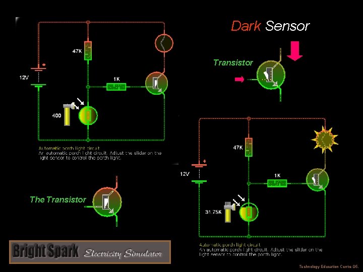 Dark Sensor Transistor The Transistor Technology Education Centre 05. 