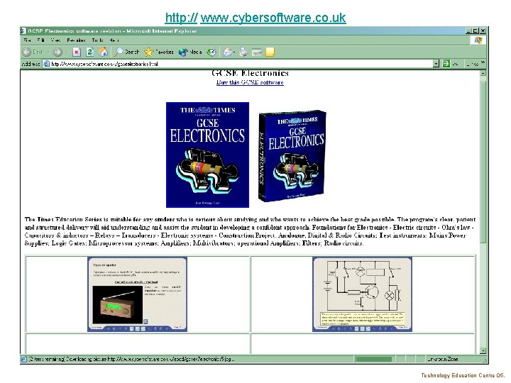 http: // www. cybersoftware. co. uk Technology Education Centre 05. 