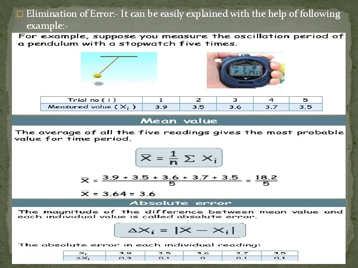 � Elimination of Error: - It can be easily explained with the help of