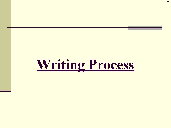 20 Writing Process 