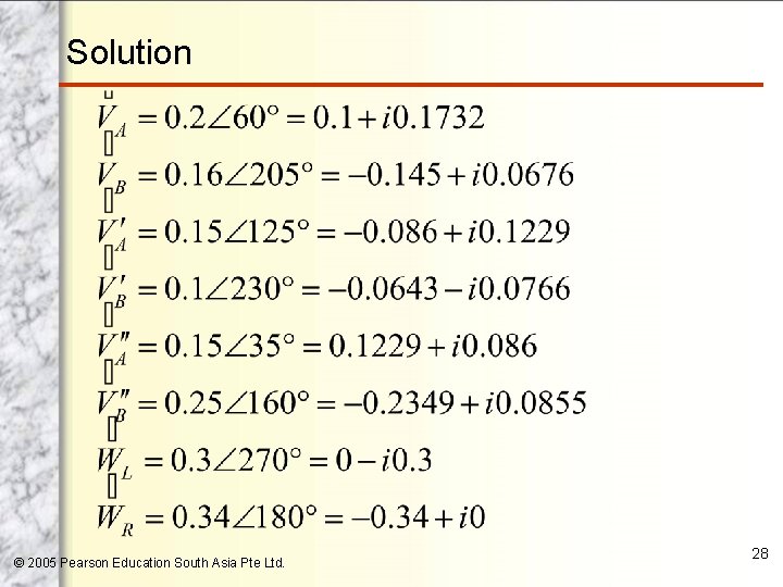 Solution © 2005 Pearson Education South Asia Pte Ltd. 28 