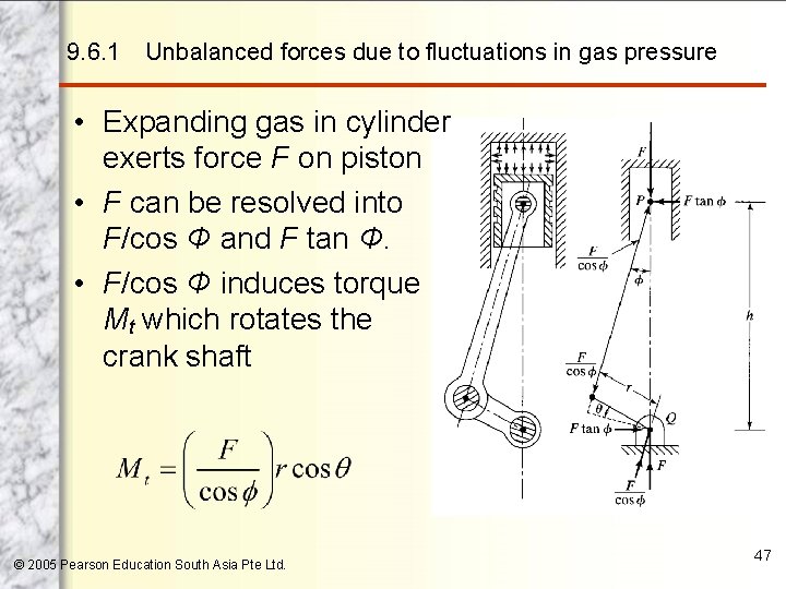 9. 6. 1 Unbalanced forces due to fluctuations in gas pressure • Expanding gas