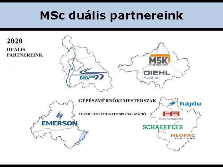 MSc duális partnereink 