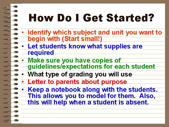 How Do I Get Started? • Identify which subject and unit you want to