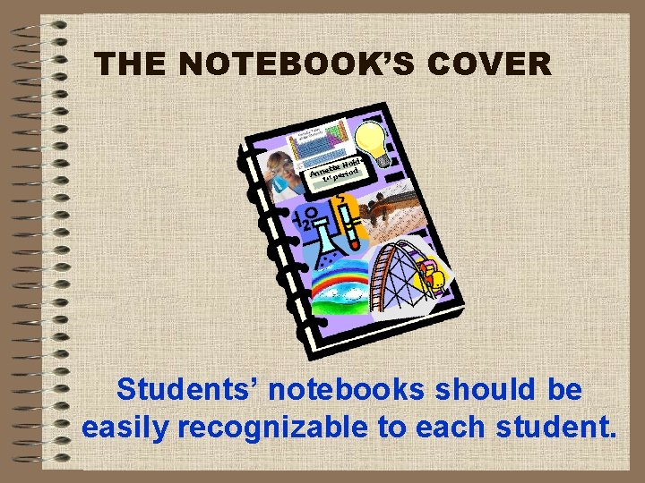 THE NOTEBOOK’S COVER der Hol tte od e n An st peri 1 Students’