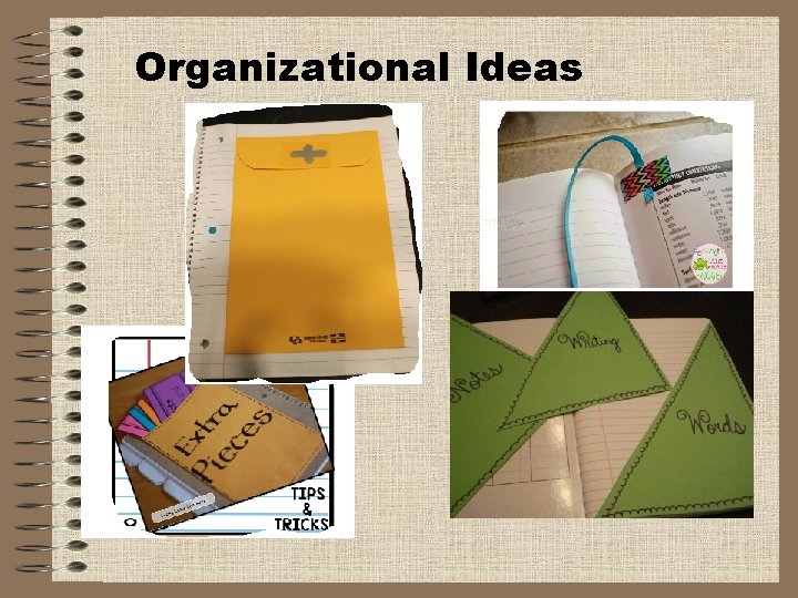 Organizational Ideas 