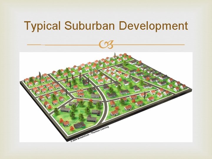 Typical Suburban Development 