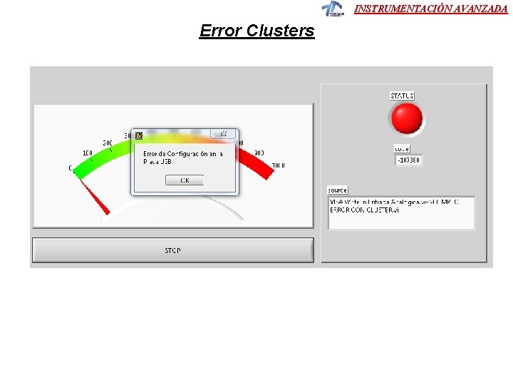 INSTRUMENTACIÓN AVANZADA Error Clusters 