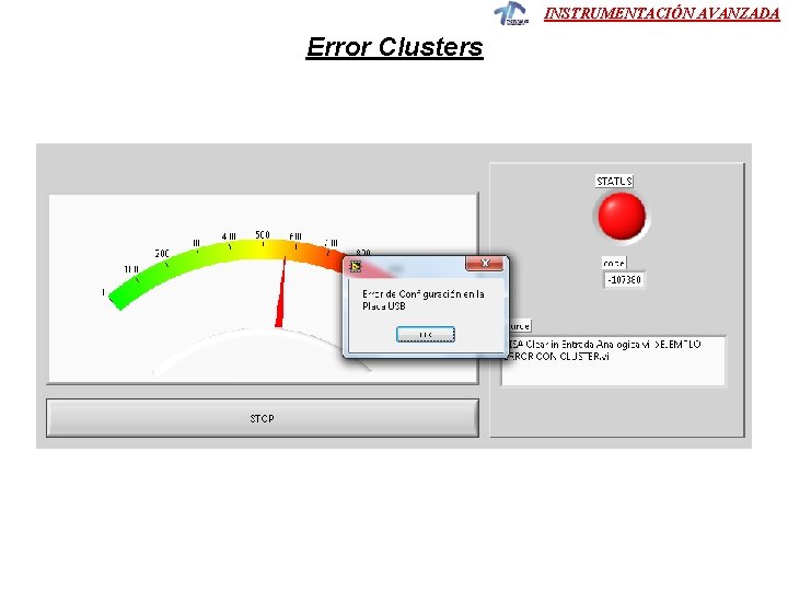 INSTRUMENTACIÓN AVANZADA Error Clusters 