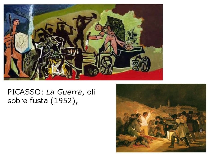 PICASSO: La Guerra, oli sobre fusta (1952), 