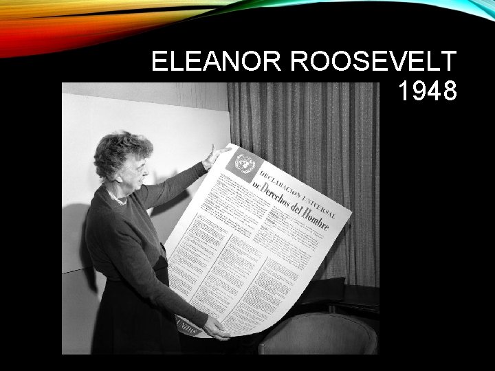 ELEANOR ROOSEVELT 1948 