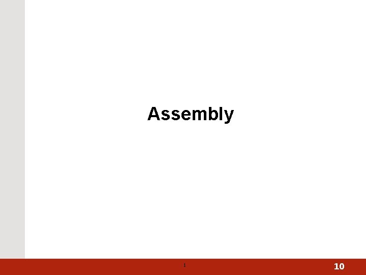 Assembly 1 10 