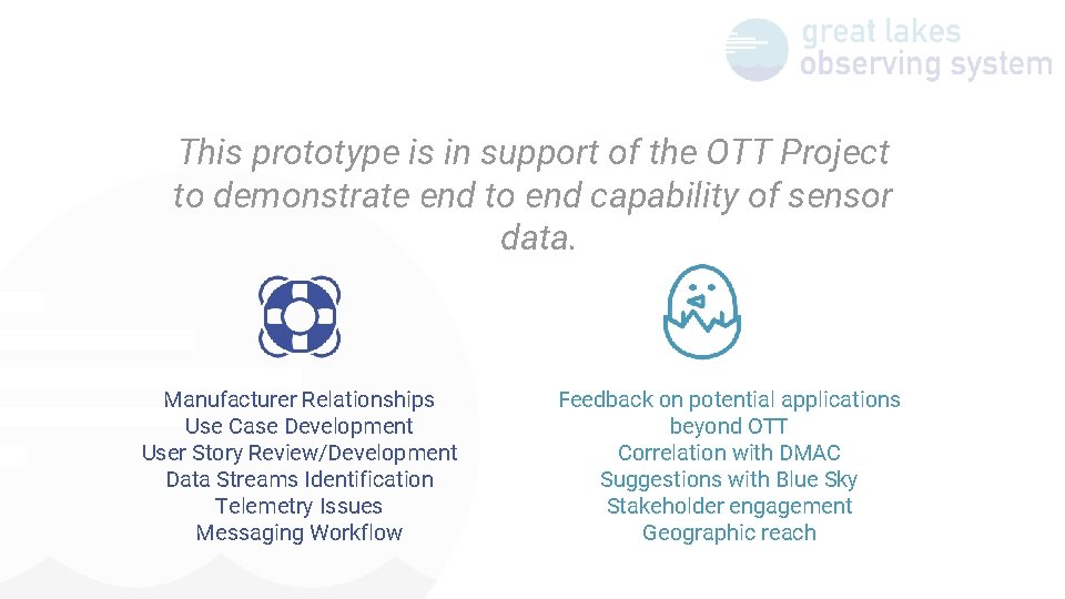 This prototype is in support of the OTT Project to demonstrate end to end