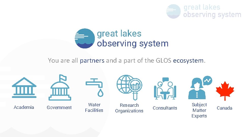 great lakes observing system You are all partners and a part of the GLOS