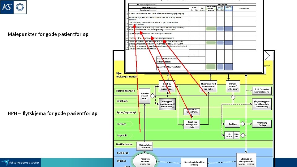 Målepunkter for gode pasientforløp HPH – flytskjema for gode pasientforløp 