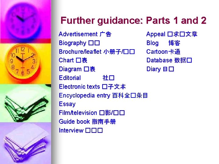 Further guidance: Parts 1 and 2 Advertisement 广告 Appeal �求�文章 Biography �� Blog 博客