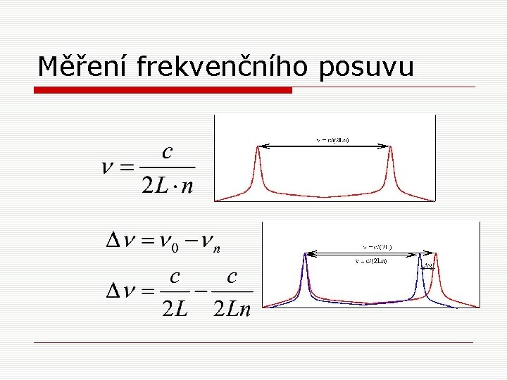 Měření frekvenčního posuvu 