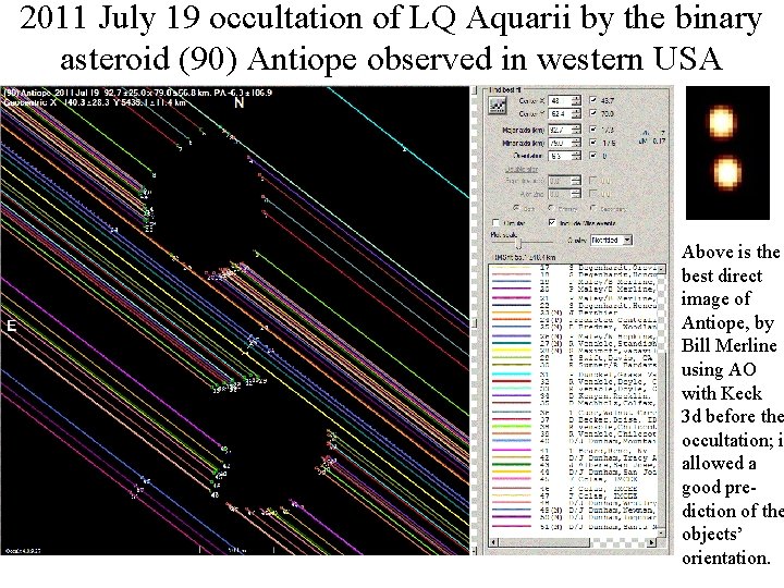 2011 July 19 occultation of LQ Aquarii by the binary asteroid (90) Antiope observed