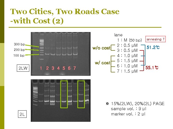 Two Cities, Two Roads Case -with Cost (2) 300 bp 200 bp 100 bp