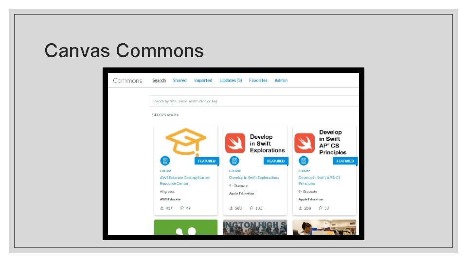 Canvas Commons 