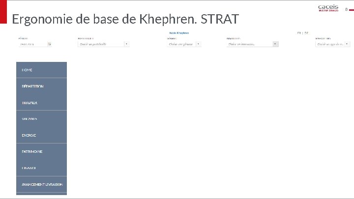 Ergonomie de base de Khephren. STRAT 8 
