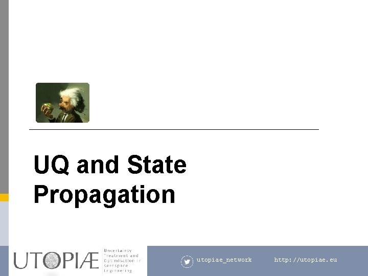UQ and State Propagation utopiae_network http: //utopiae. eu 
