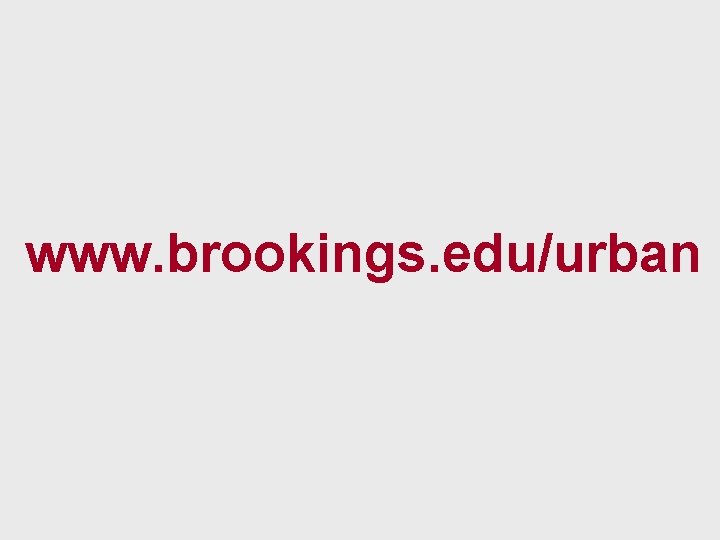 www. brookings. edu/urban 