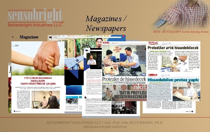 Magazines / Newspapers • • • Magazines Newspapers Technology Magazines 