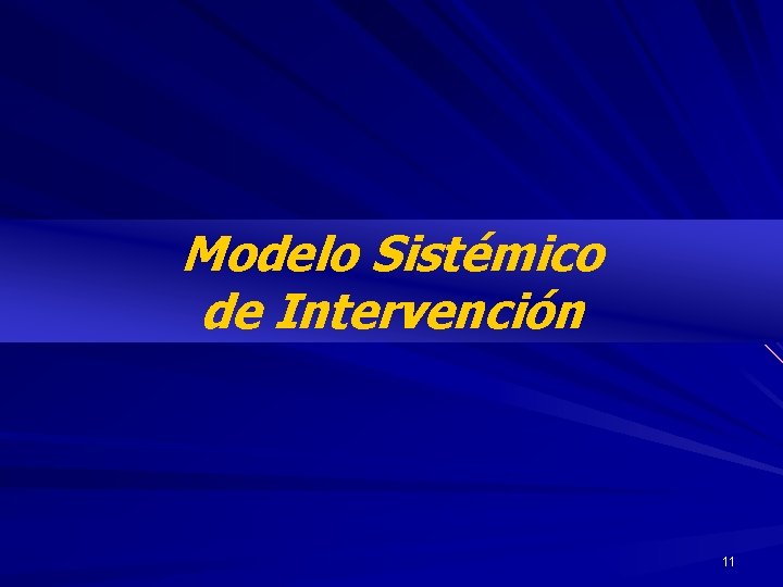 Modelo Sistémico de Intervención 11 