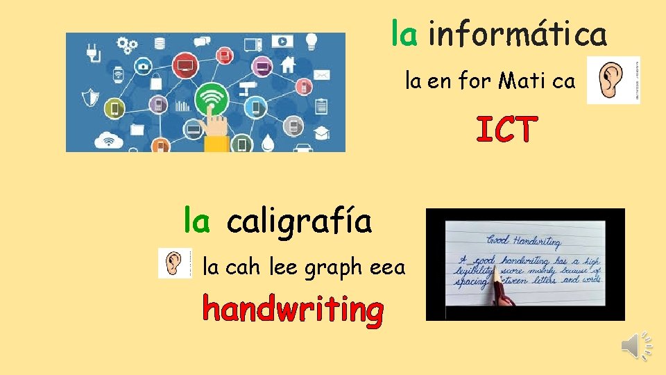la informática la en for Mati ca ICT la caligrafía la cah lee graph