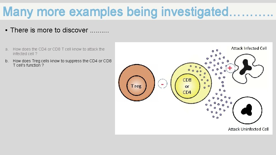 Many more examples being investigated………. . • There is more to discover. . a.