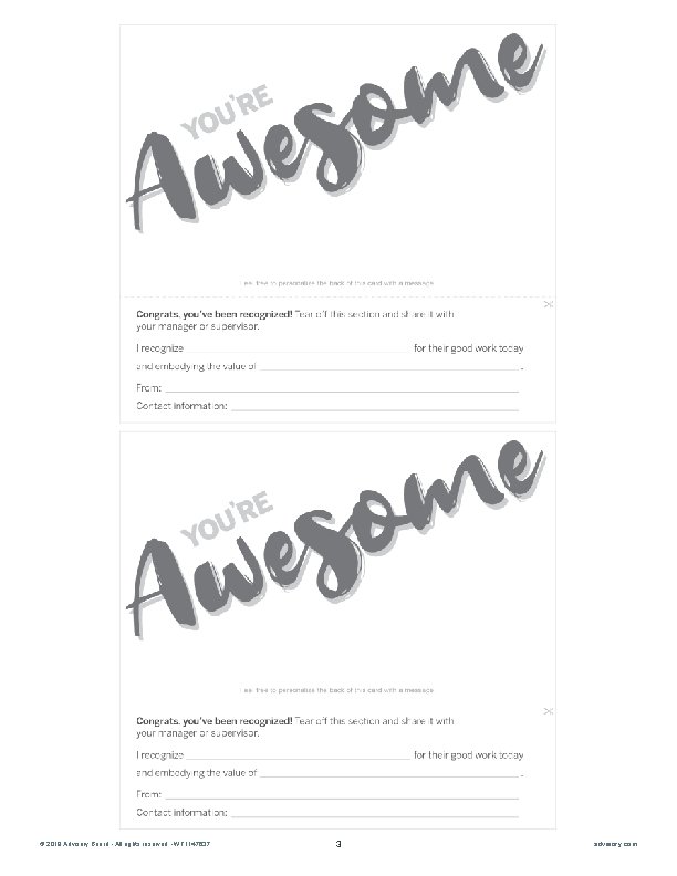 © 2019 Advisory Board • All rights reserved • WF 1147637 3 advisory. com